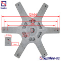 Hexagonal Flange Plate Aluminum die casting Parts